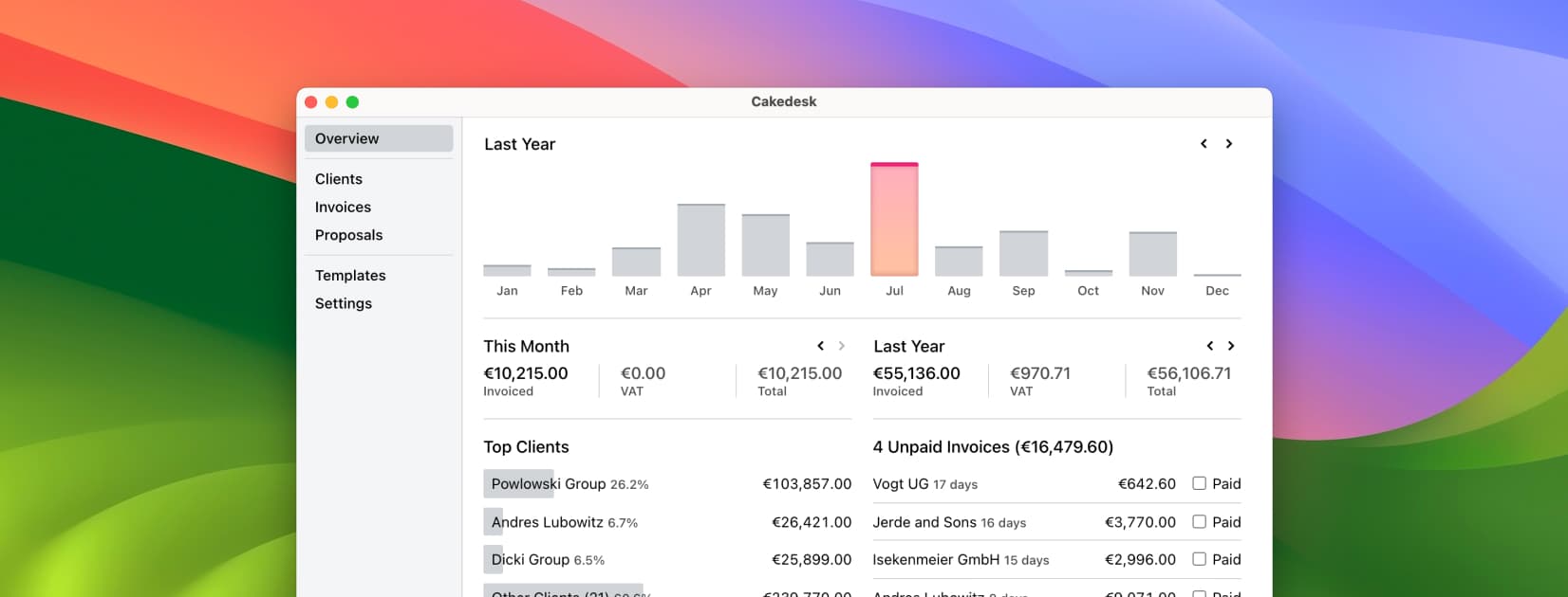 A professional-looking web development proposal as a PDF