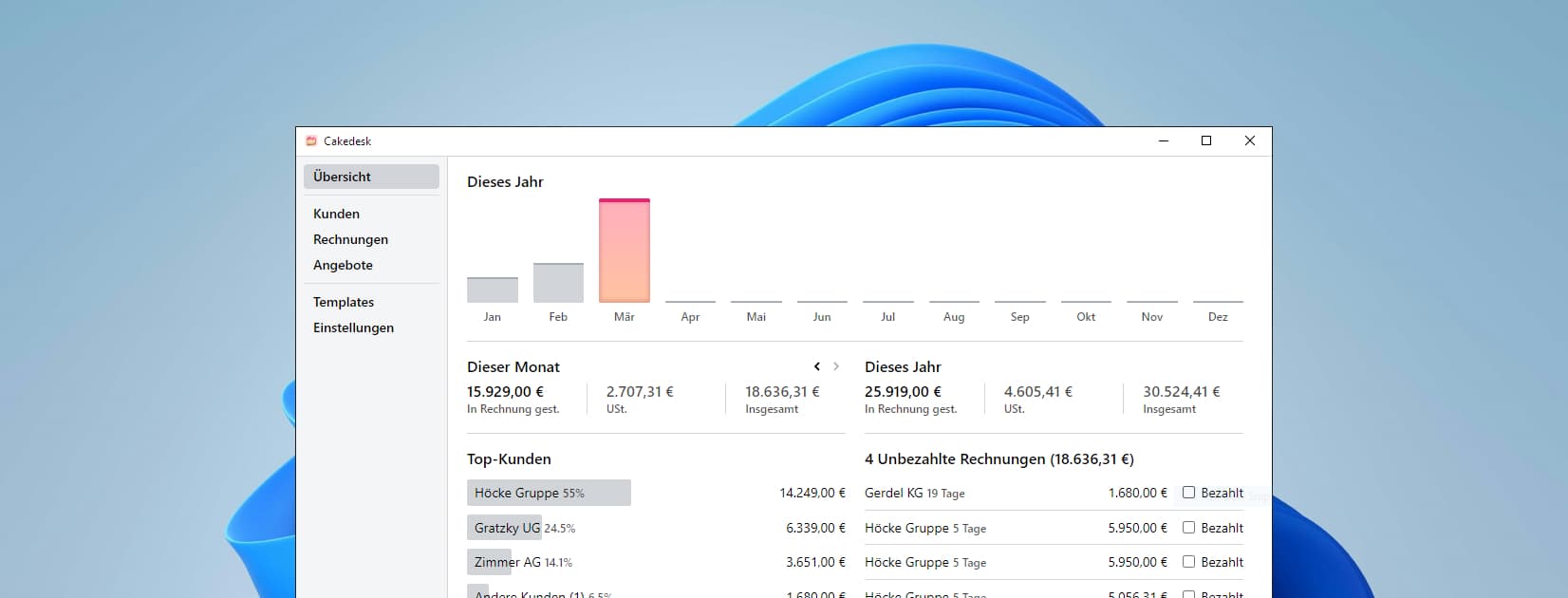 Ein professionell aussehender Webentwicklungsvorschlag als PDF