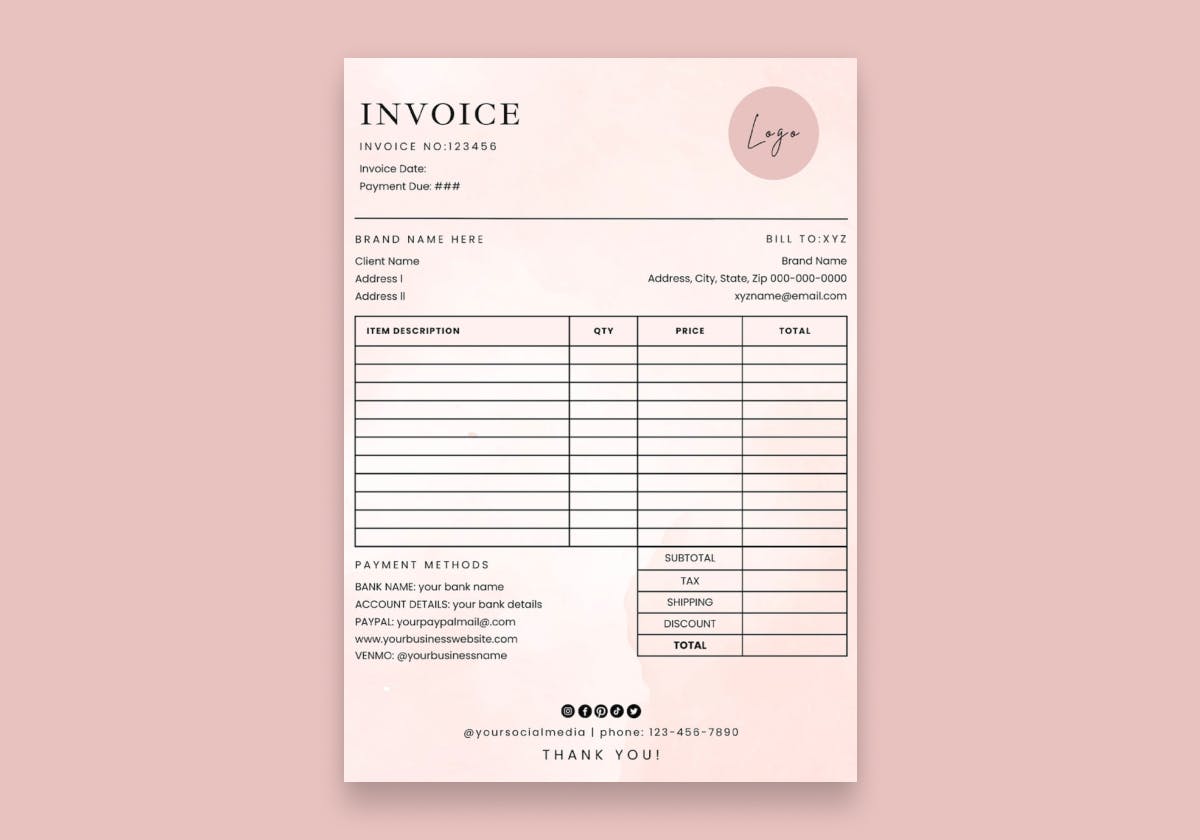 Invoice design by CreativeHelping