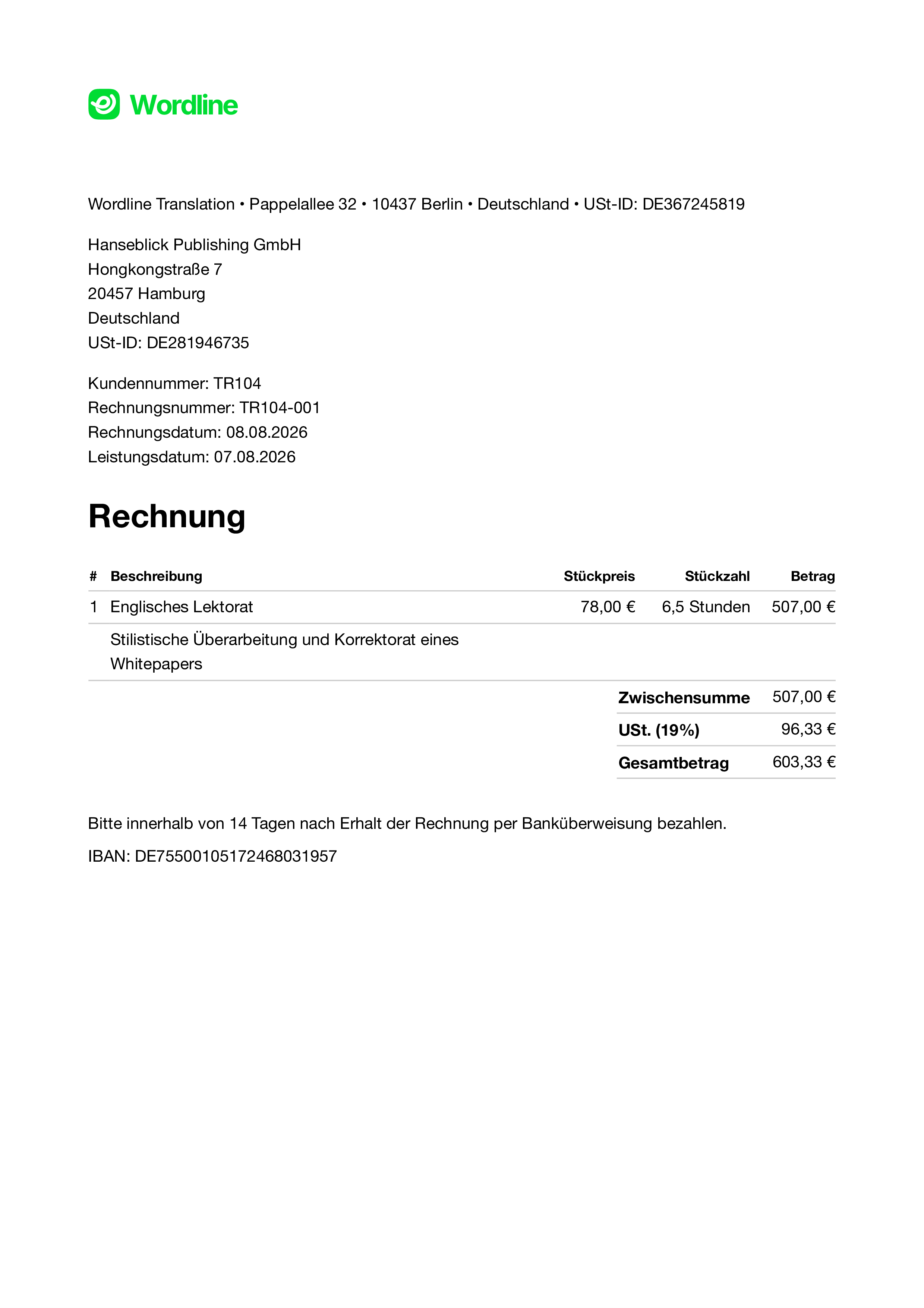Lektorat und Korrektorat