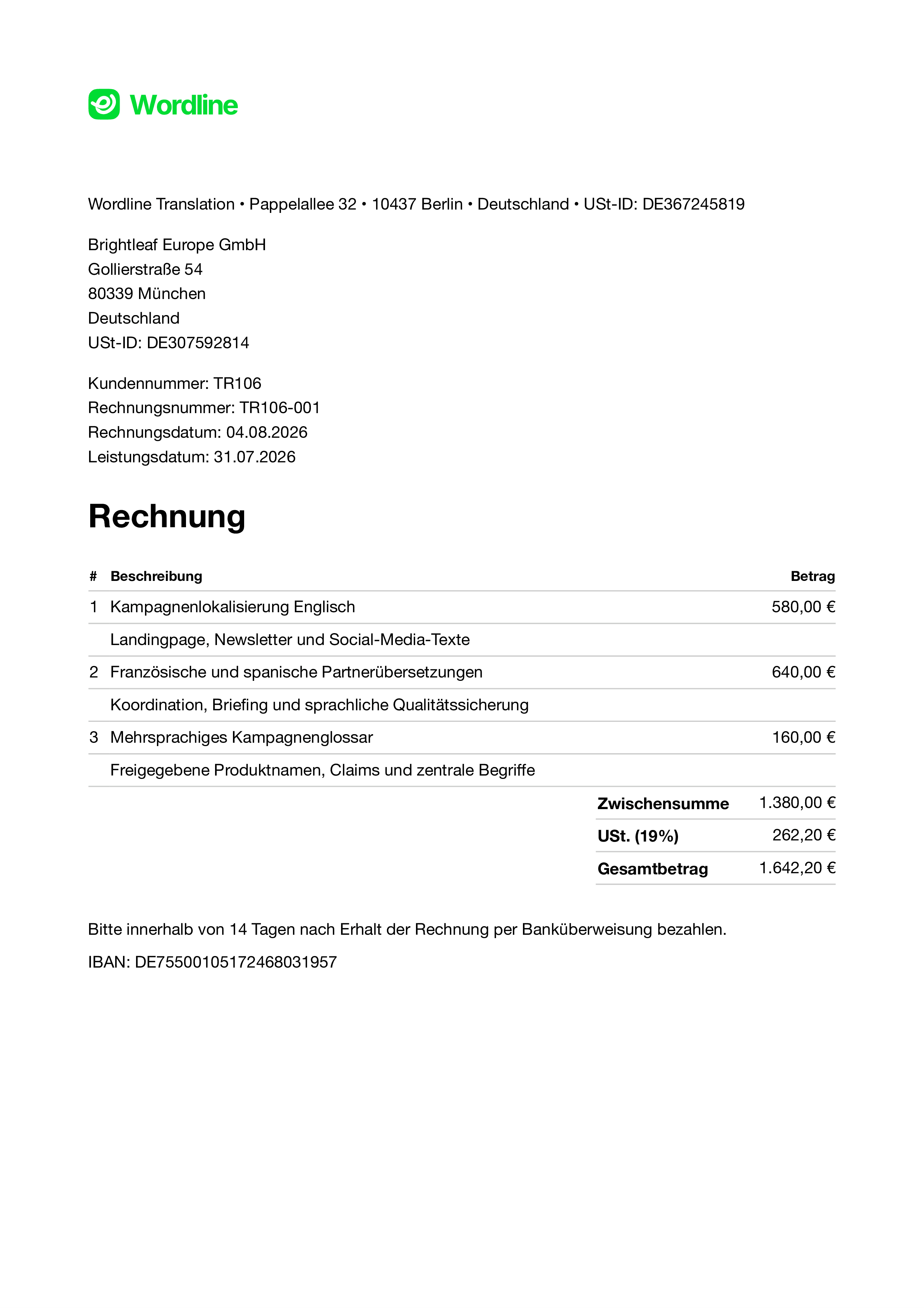 Mehrsprachige Kampagne
