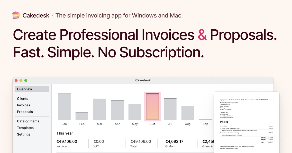 Invoice Templates Cakedesk invoice-templates-cakedesk